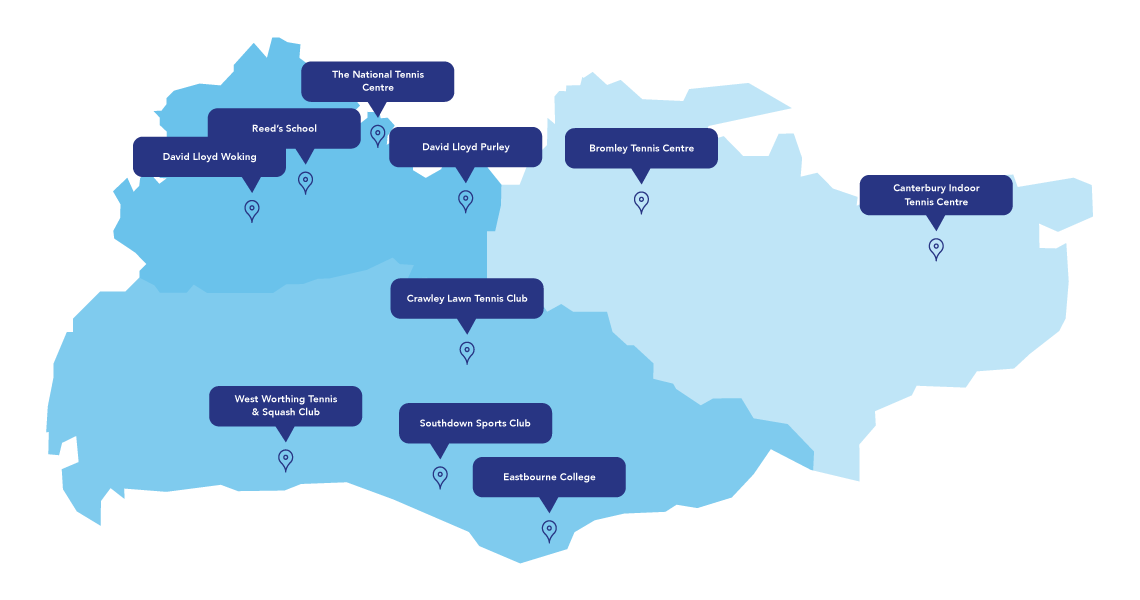 Virtus course locations map
